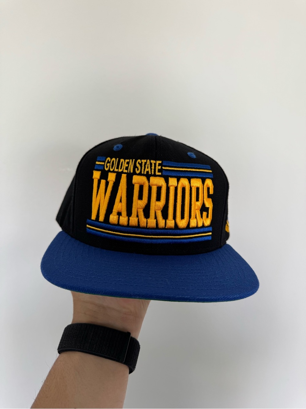Golden State Warriors Black & Blue Snapback Hat